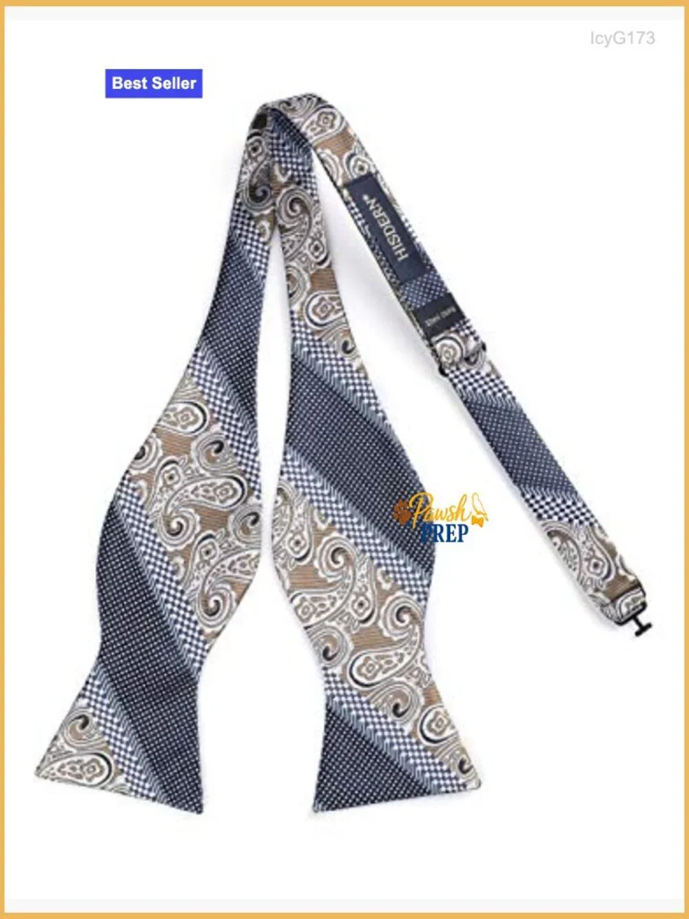 Men's Self-Tie Bow Tie and Pocket Square Set Silk Blend Formal Wedding